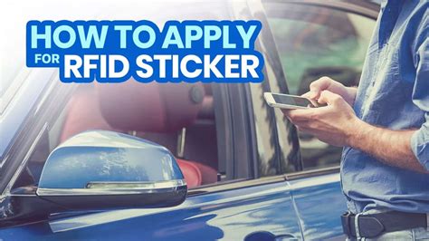 how to install rfid sticker nlex|application for rfid sticker.